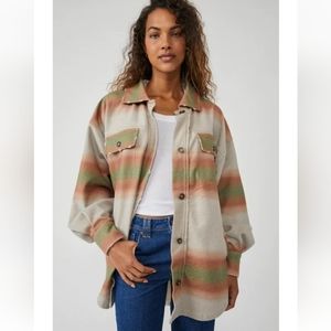 Free People Ruby Jacket Women's, Color Mazipan Combo, Size Medium.